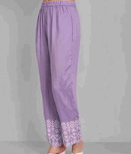 Lavender Anarkali 3 PC Suit