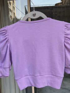 Purple Ruched Top