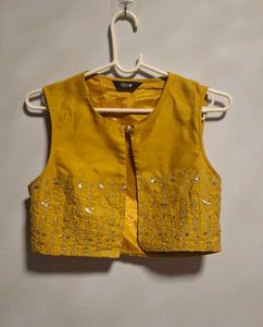 Indya Mustard Yellow Dress with Jacket