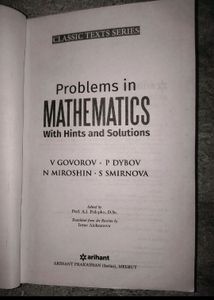ARIHANT; V GOVOROV, MATHS BOOK, FOR-10th,11th,12th