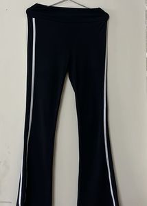Black Flared Gym Pants