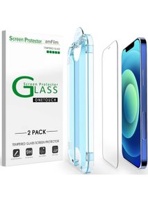 [2 Pc] Glass Screen Protector iPhone 12 / Pro