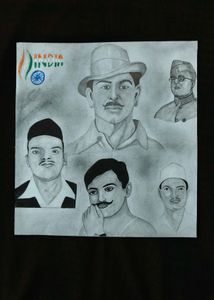 Indian Freedom Fighters Art