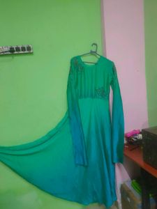 Elegant Maroon Anarkali Dress