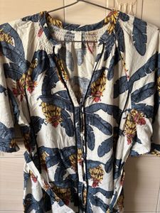 Banana Leaf Print Dress