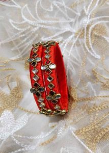 Light Red Thread Bangles ✨