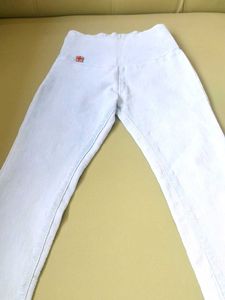 Sky Blue Cotton Slim Fit Denim Jeggings