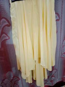 Deep Neck Tailed Dress