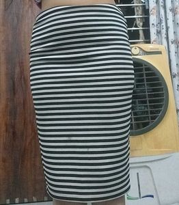 Striped Pencil Skirt