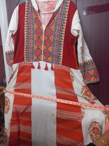 Cotton Printed Long Women Kurta