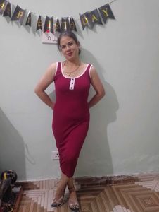 Burgundy Bodycon Dress