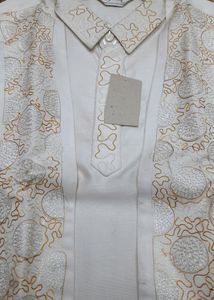 Jacket Kurta Pajama Chudidar Set (Cream)🛍