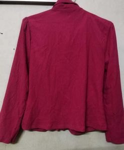 pink Button down tshirt