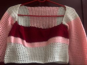 Crochet Crop Top Sweater