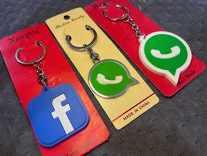 3 Social Media Keychains