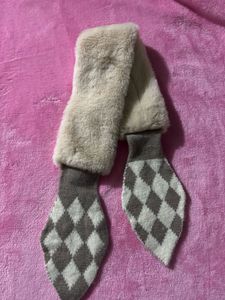 Self Design Wool Blend Women Nude Fancy Scarf