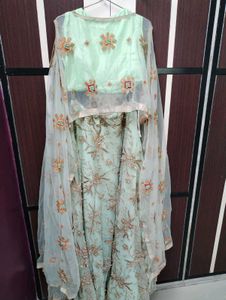 Elegant Mint Green Lehenga Choli