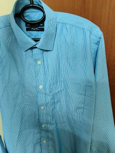 Blue Striped Formal Shirt, Johns Miller