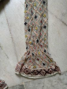 Floral Embroidered Mini Dress