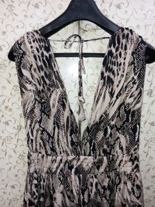 Snake Print Maxi Dress
