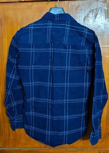Blue Checked Casual Shirt