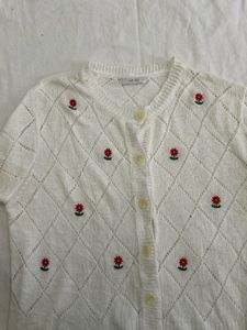 Floral Knit Cardigan