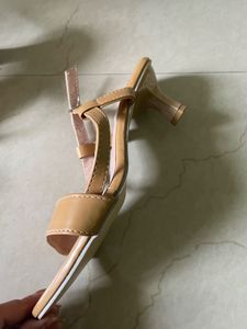 Tan Ankle Strap Heels