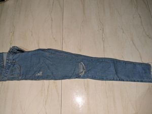 Navy Blue Colour High Waisted Jeans