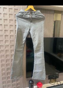Flared Grey Jeans