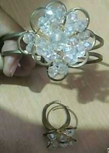 Crystal Ring and Bangle Set