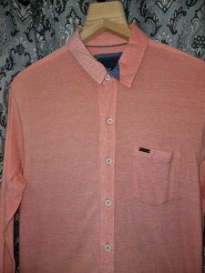 Peach Casual Shirt By PARK AVENUE