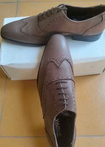 Brown Leather Formal Shoes