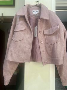 NA-KD Pink Cropped Jacket
