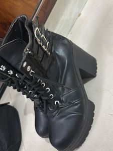 Black Buckle Boots