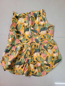 Yellow Floral Top