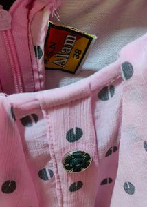 Cute Pink Polka Dot Dress