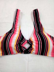 Striped Bikini Top