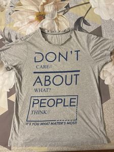 Graphic Print Grey T-Shirt