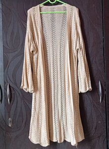 WOMAN GOLD CROCHET  SWEATER ❤️