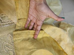 Sale! Tissue Silk Pearl Work Lehenga