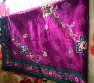 Branded Saree With Net Pallu..
