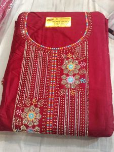 Maroon Embroidered Salwar Kameez