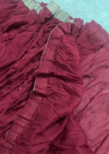 Maroon Umbrella Dress