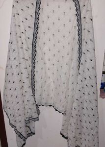 Elegant Black &amp; White Kurti Set