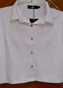 H&M Cropped Shirt