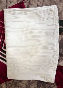 White Textured Tank Top