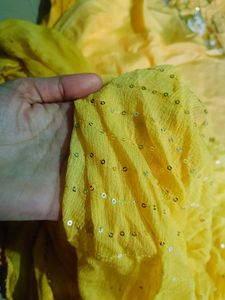 Yellow Embellished Salwar Kameez Suit