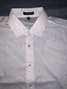 Balmain White Button-Down Shirt