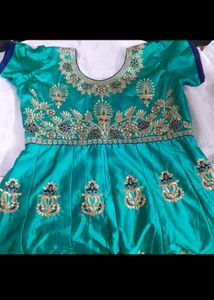 Peacock 🦚 Colour Xxl Anarkali Ethnic Gown..