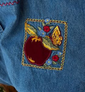 Embroidered Denim Shirt (Vintage)